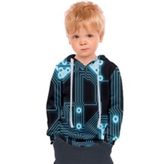 A Completely Seamless Background Design Circuitry Kids  Overhead Hoodie by Amaryn4rt