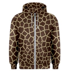 Giraffe Animal Print Skin Fur Men s Zipper Hoodie by Amaryn4rt