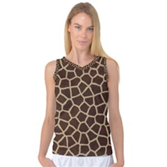 Giraffe Animal Print Skin Fur Women s Basketball Tank Top by Amaryn4rt