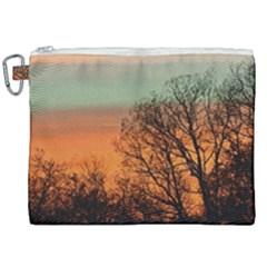 Twilight Sunset Sky Evening Clouds Canvas Cosmetic Bag (xxl) by Amaryn4rt