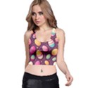 Easter Eggs Egg Racer Back Crop Top View1