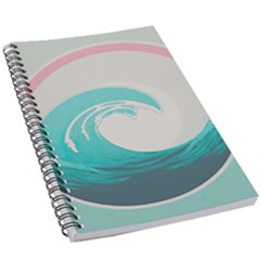 Tidal Wave Ocean Sea Tsunami Wave Minimalist 5 5  X 8 5  Notebook