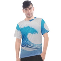 Wave Tsunami Tidal Wave Ocean Sea Water Men s Sport Top by Wegoenart