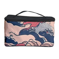 Waves Ocean Sea Water Pattern Rough Seas Cosmetic Storage by Wegoenart