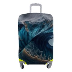 Tsunami Waves Ocean Sea Water Rough Seas Nature Luggage Cover (small) by Wegoenart