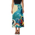 Waves Ocean Sea Abstract Whimsical Abstract Art 5 Classic Midi Chiffon Skirt View1