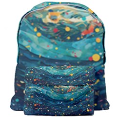 Confetti Ocean Themed Tropical Background Wallpaper Giant Full Print Backpack by Wegoenart