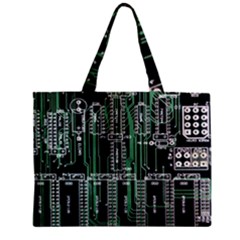 Printed Circuit Board Circuits Zipper Mini Tote Bag by Celenk