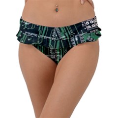 Printed Circuit Board Circuits Frill Bikini Bottoms by Celenk