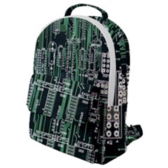 Printed Circuit Board Circuits Flap Pocket Backpack (small) by Celenk