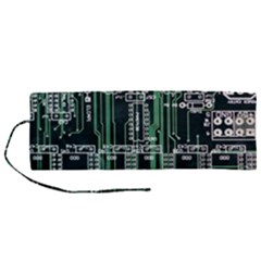Printed Circuit Board Circuits Roll Up Canvas Pencil Holder (m) by Celenk