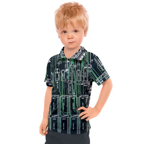 Printed Circuit Board Circuits Kids  Polo Tee by Celenk