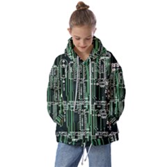 Printed Circuit Board Circuits Kids  Oversized Hoodie by Celenk