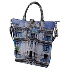 Squad Latvia Architecture Buckle Top Tote Bag by Celenk