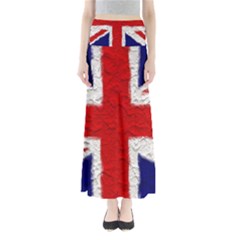Union Jack Flag National Country Full Length Maxi Skirt by Celenk