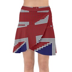 Union Jack Flag British Flag Wrap Front Skirt by Celenk