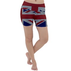 Union Jack Flag British Flag Lightweight Velour Yoga Shorts by Celenk