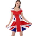 Union Jack London Flag Uk Cap Sleeve Dress View1