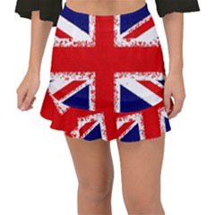 Union Jack London Flag Uk Fishtail Mini Chiffon Skirt