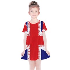 Union Jack London Flag Uk Kids  Simple Cotton Dress by Celenk