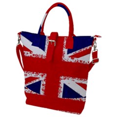 Union Jack London Flag Uk Buckle Top Tote Bag by Celenk