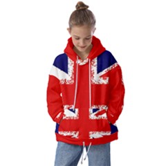 Union Jack London Flag Uk Kids  Oversized Hoodie by Celenk