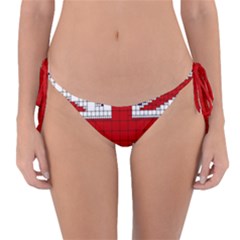 Union Jack Flag Uk Patriotic Reversible Bikini Bottoms