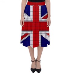 Union Jack Flag Uk Patriotic Classic Midi Skirt