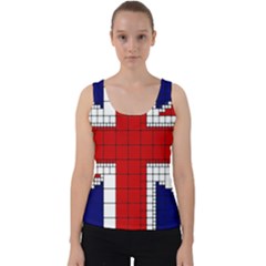 Union Jack Flag Uk Patriotic Velvet Tank Top