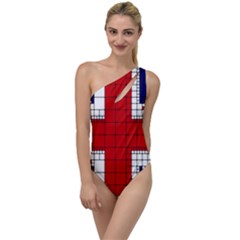 Union Jack Flag Uk Patriotic To One Side Swimsuit