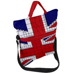 Union Jack Flag Uk Patriotic Fold Over Handle Tote Bag