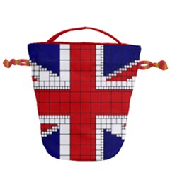 Union Jack Flag Uk Patriotic Drawstring Bucket Bag