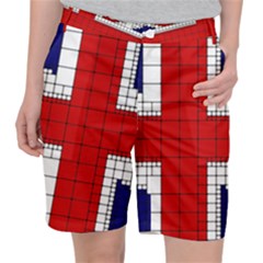Union Jack Flag Uk Patriotic Women s Pocket Shorts