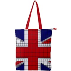 Union Jack Flag Uk Patriotic Double Zip Up Tote Bag