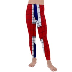 Union Jack Flag Uk Patriotic Kids  Lightweight Velour Leggings