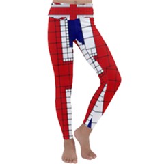 Union Jack Flag Uk Patriotic Kids  Lightweight Velour Classic Yoga Leggings