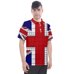 Union Jack Flag Uk Patriotic Men s Polo Tee