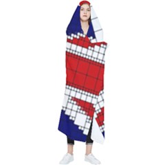 Union Jack Flag Uk Patriotic Wearable Blanket