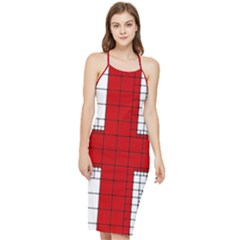 Union Jack Flag Uk Patriotic Bodycon Cross Back Summer Dress