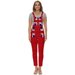 Union Jack Flag Uk Patriotic Women s Pinafore Overalls Jumpsuit