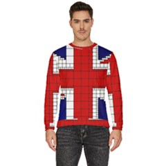 Union Jack Flag Uk Patriotic Men s Fleece Sweatshirt by Celenk