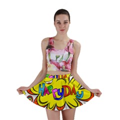 Happy Happiness Child Smile Joy Mini Skirt by Celenk