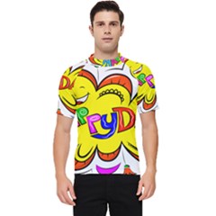 Happy Happiness Child Smile Joy Men s Short Sleeve Rash Guard by Celenk