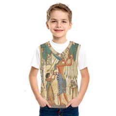 Egyptian Man Sun God Ra Amun Kids  Basketball Tank Top by Celenk