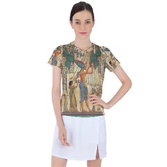 Egyptian Man Sun God Ra Amun Women s Sports Top by Celenk