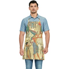 Egyptian Man Sun God Ra Amun Kitchen Apron by Celenk