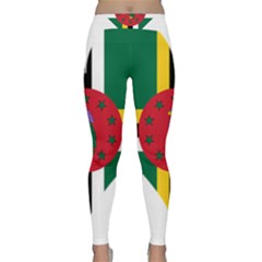 Heart Love Flag Antilles Island Classic Yoga Leggings by Celenk