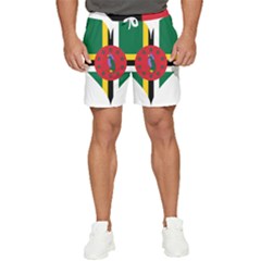 Heart Love Flag Antilles Island Men s Runner Shorts by Celenk