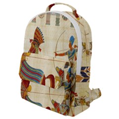 Egyptian Tutunkhamun Pharaoh Design Flap Pocket Backpack (small) by Celenk