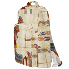 Egyptian Tutunkhamun Pharaoh Design Double Compartment Backpack by Celenk